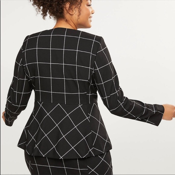 NWT LANE BRYANT Peplum Zip-Up Jacket - Size: 26 - Picture 2 of 3